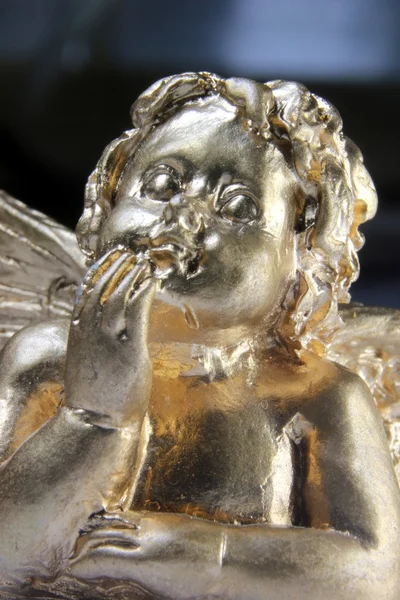 Φύλακας άγγελος σε χρυσό — Φωτογραφία Αρχείου