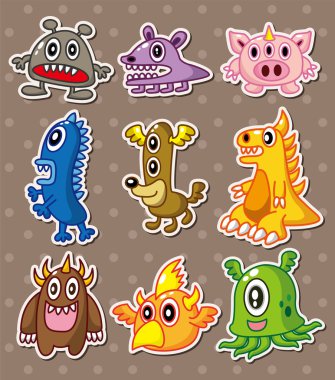 monster stickers clipart