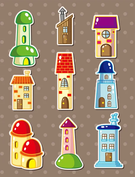 House stickers — Stock Vector