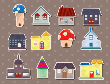 house stickers clipart