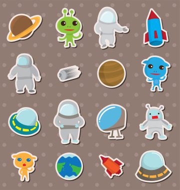 space stickers clipart