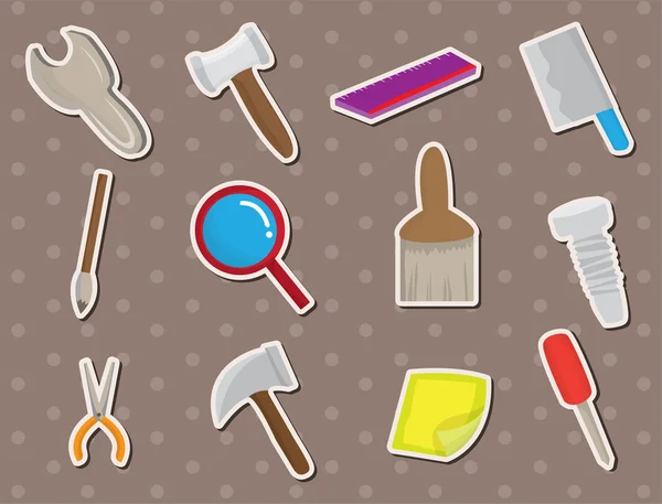 Tools stickers — Stock Vector