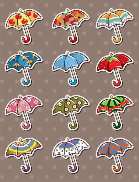 伞贴纸 — 图库矢量图片