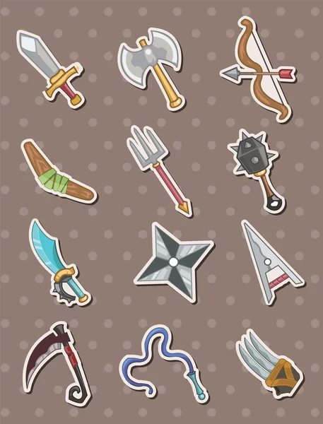 Weapon stickers — Stock Vector