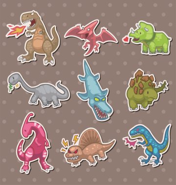 Dinozor etiketleri
