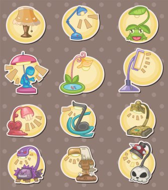 cartoon Lamps stickers clipart