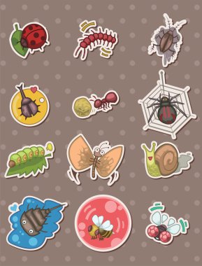 insect stickers clipart