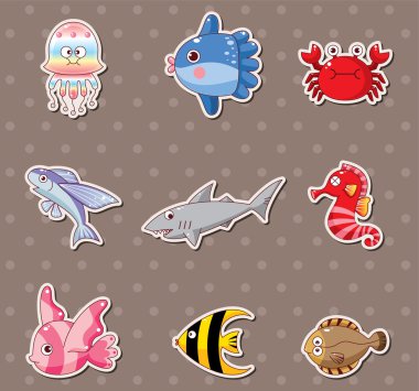 fish stickers clipart