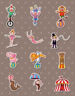 circus stickers clipart