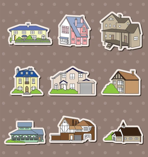 House stickers — Stock Vector