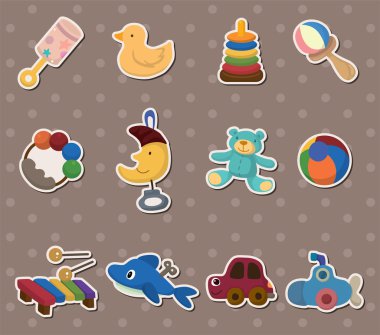 baby toy stickers clipart