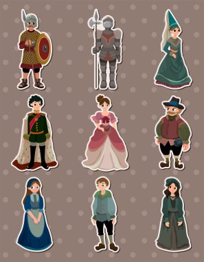 cartoon Medieval stickers clipart