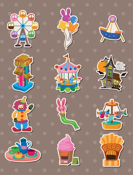 Cartoon Speeltuin stickers — Stockvector