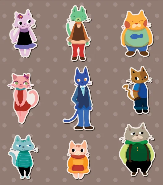 stock vector cat stickers
