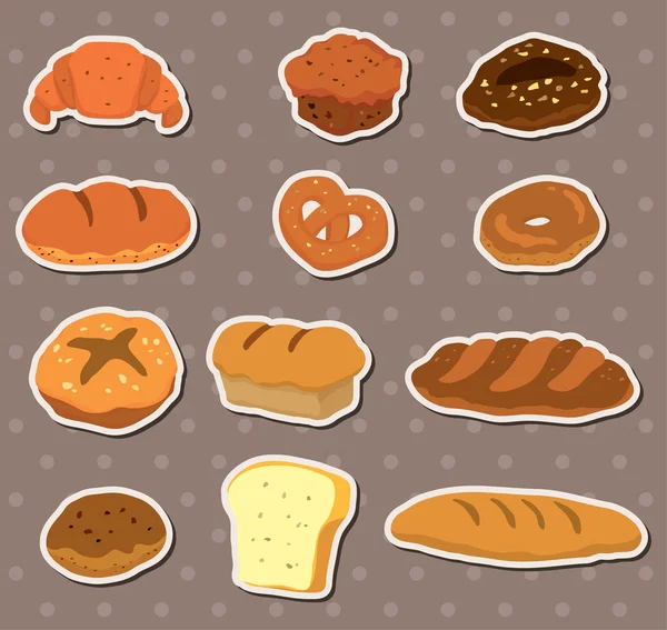 Хлеб наклейки — стоковый вектор