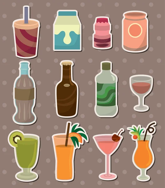 Autocollants boisson — Image vectorielle