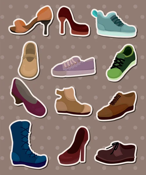 Zapatos pegatinas — Archivo Imágenes Vectoriales