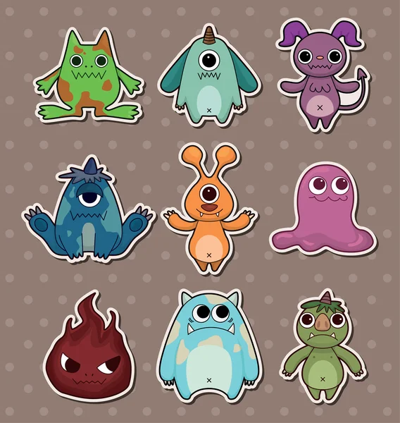 Monster stickers Vector Art Stock Images Depositphotos