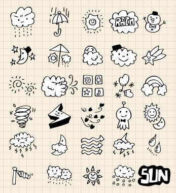 hand draw weather clipart