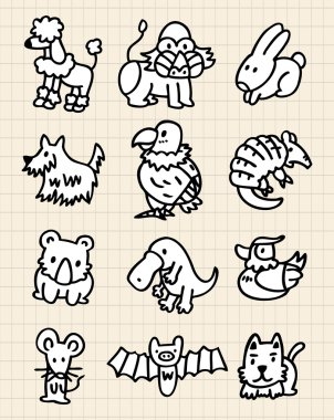 cute cartoon animal clipart