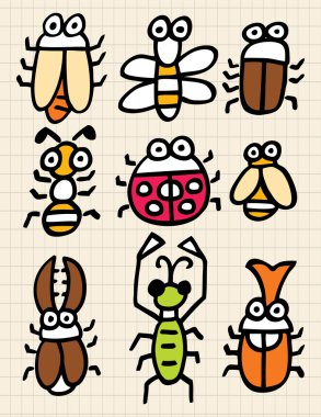 cute cartoon bug clipart