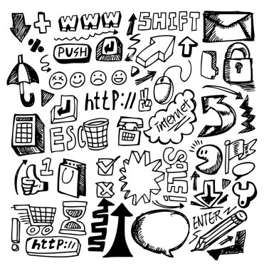 hand draw web clipart