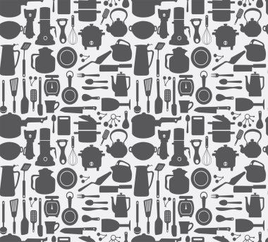 seamless kitchen pattern clipart