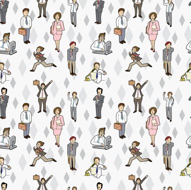 seamless worker pattern clipart