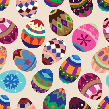 seamless Easter Egg pattern clipart