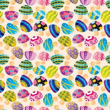 seamless mushroom pattern clipart