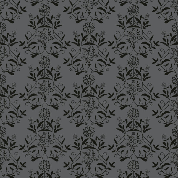 Seamless background from a floral ornament, Fashionable modern wallpaper or