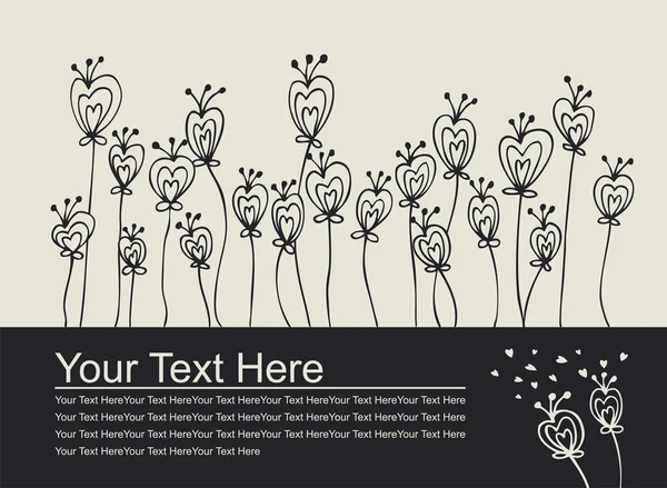 Carte d'invitation Love — Image vectorielle