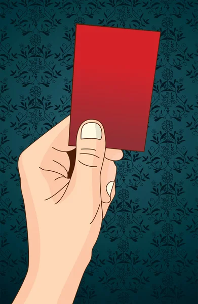 Carton rouge — Image vectorielle