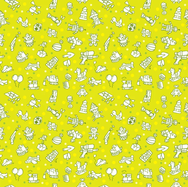 Seamless toy pattern — Stock Vector