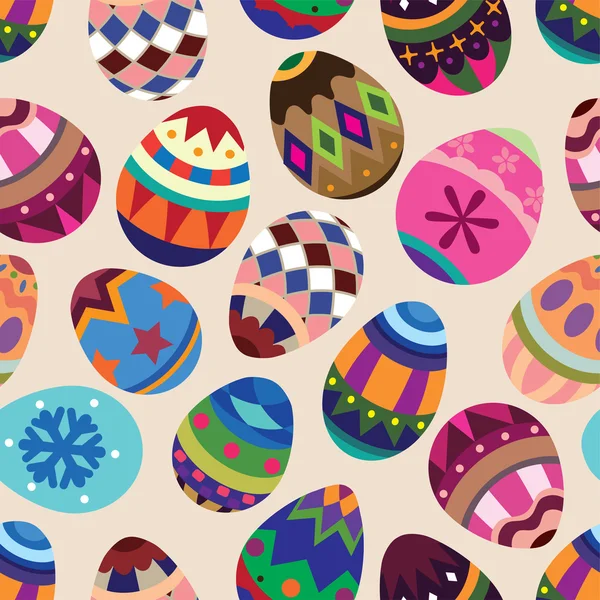 Vzor bezešvé velikonoční vajíčko — Stockový vektor