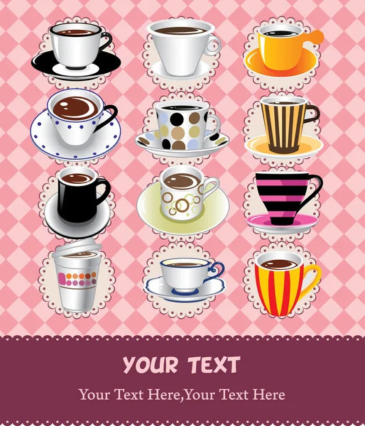 Carte café — Image vectorielle