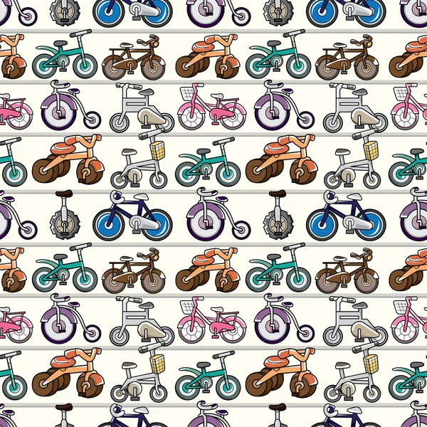 Stock vector seamless bicycle pattern