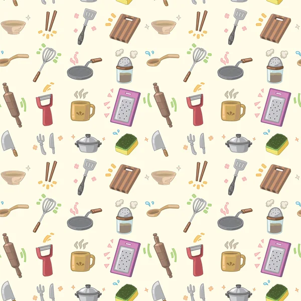 无缝厨房模式 — 图库矢量图片