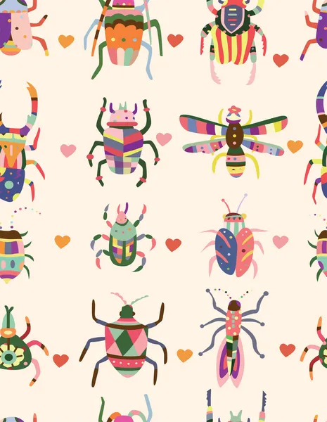 Modèle de bug sans couture — Image vectorielle
