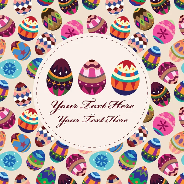 stock vector Easter egg card