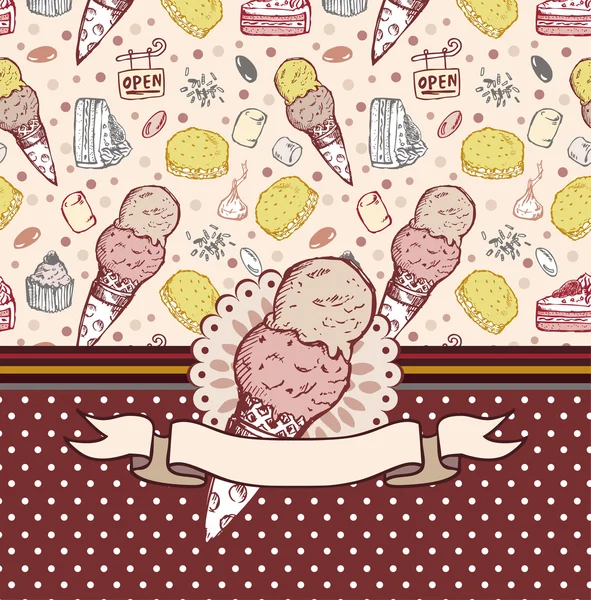 Carte de bonbons — Image vectorielle