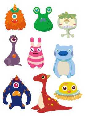 cartoon Monsters clipart