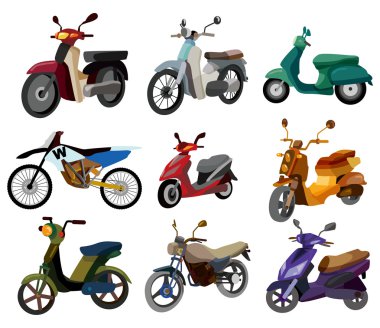 cartoon motorcycle clipart