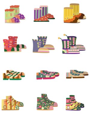 cartoon shoes icon clipart