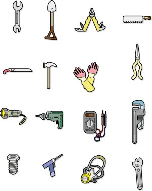 doodle tool element clipart