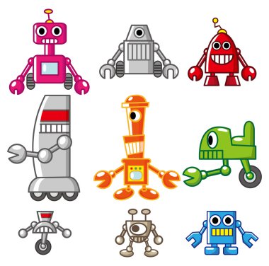 Cartoon robot simgesi