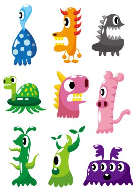 cartoon monster icon clipart