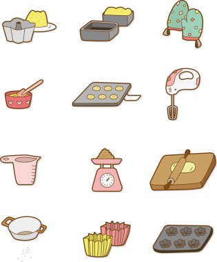 cartoon Bake icon clipart