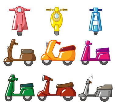 cartoon motorcycle clipart