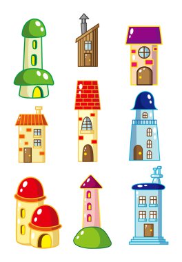 cartoon House icon clipart